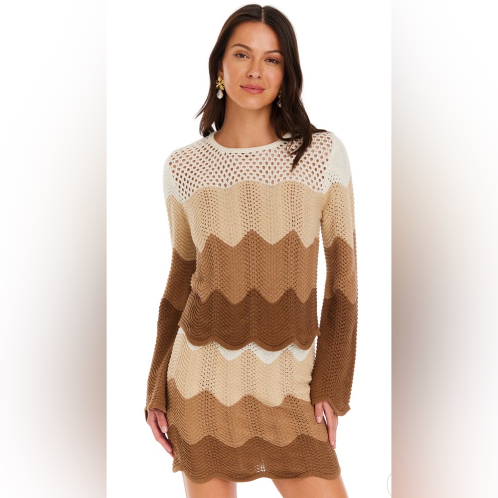 Allison New York PARLA PULLOVER Crochet size Medium NWT
